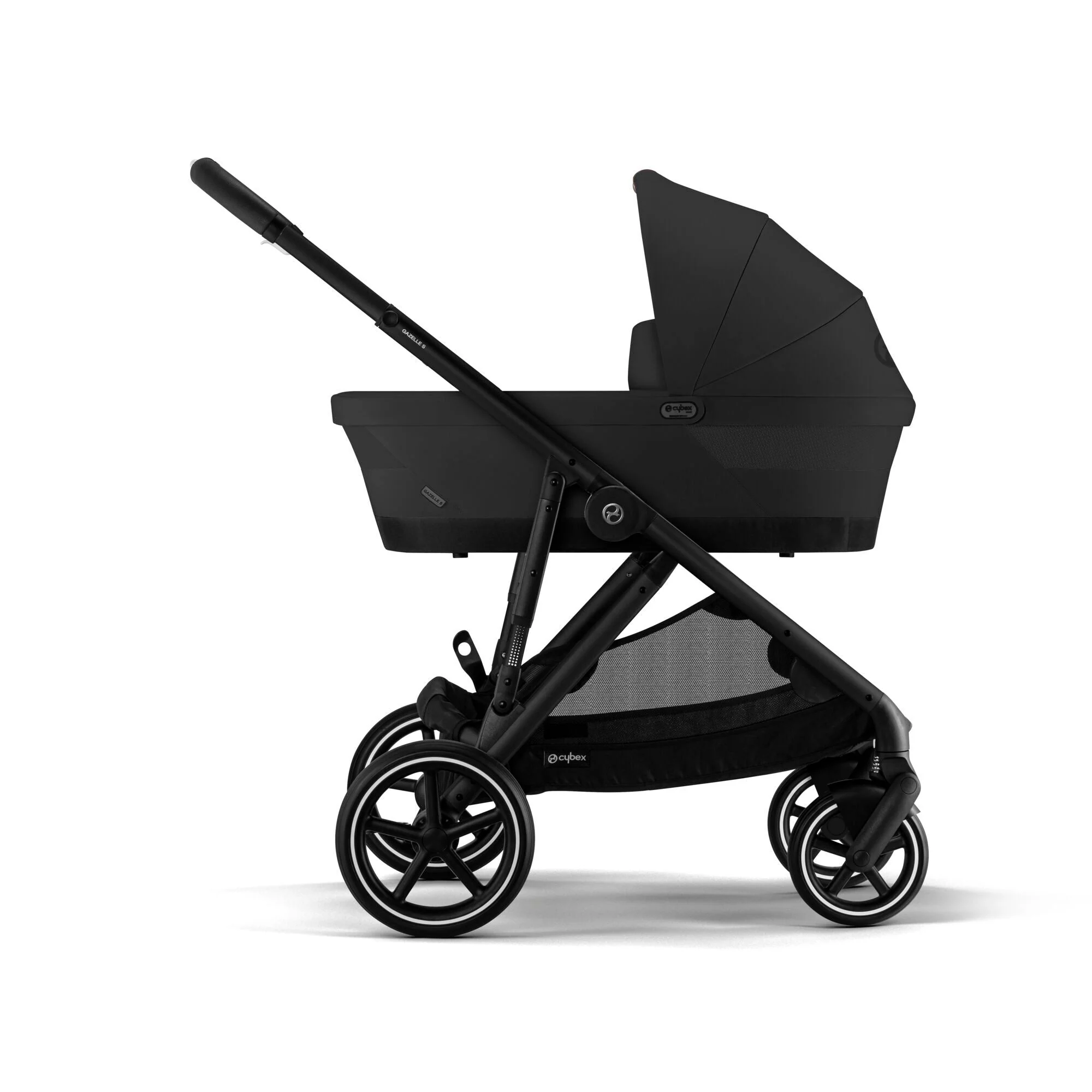עגלת תינוק לתאומים / אחים Gazelle S2 שחור MOON - Image 5