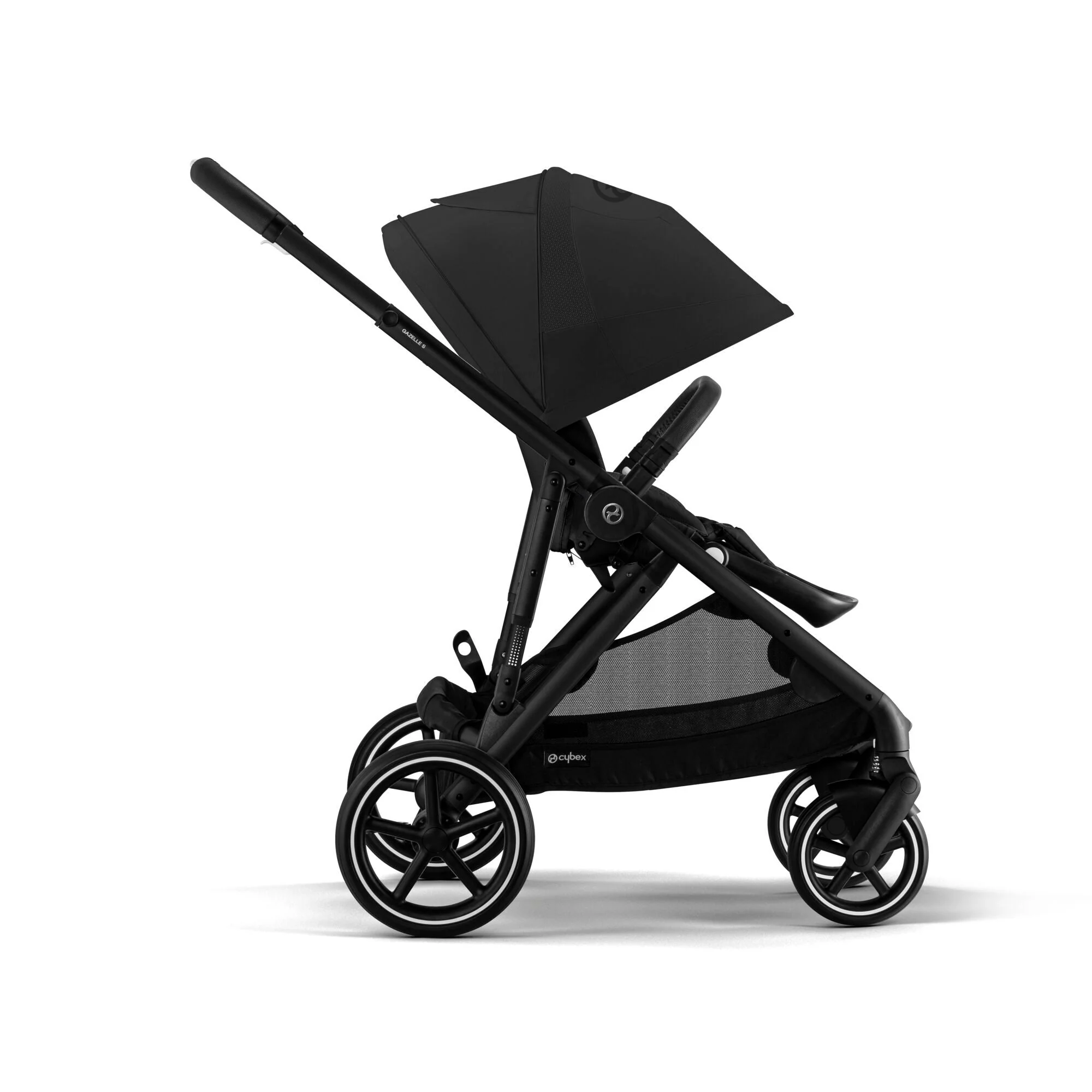 עגלת תינוק לתאומים / אחים Gazelle S2 שחור MOON - Image 7