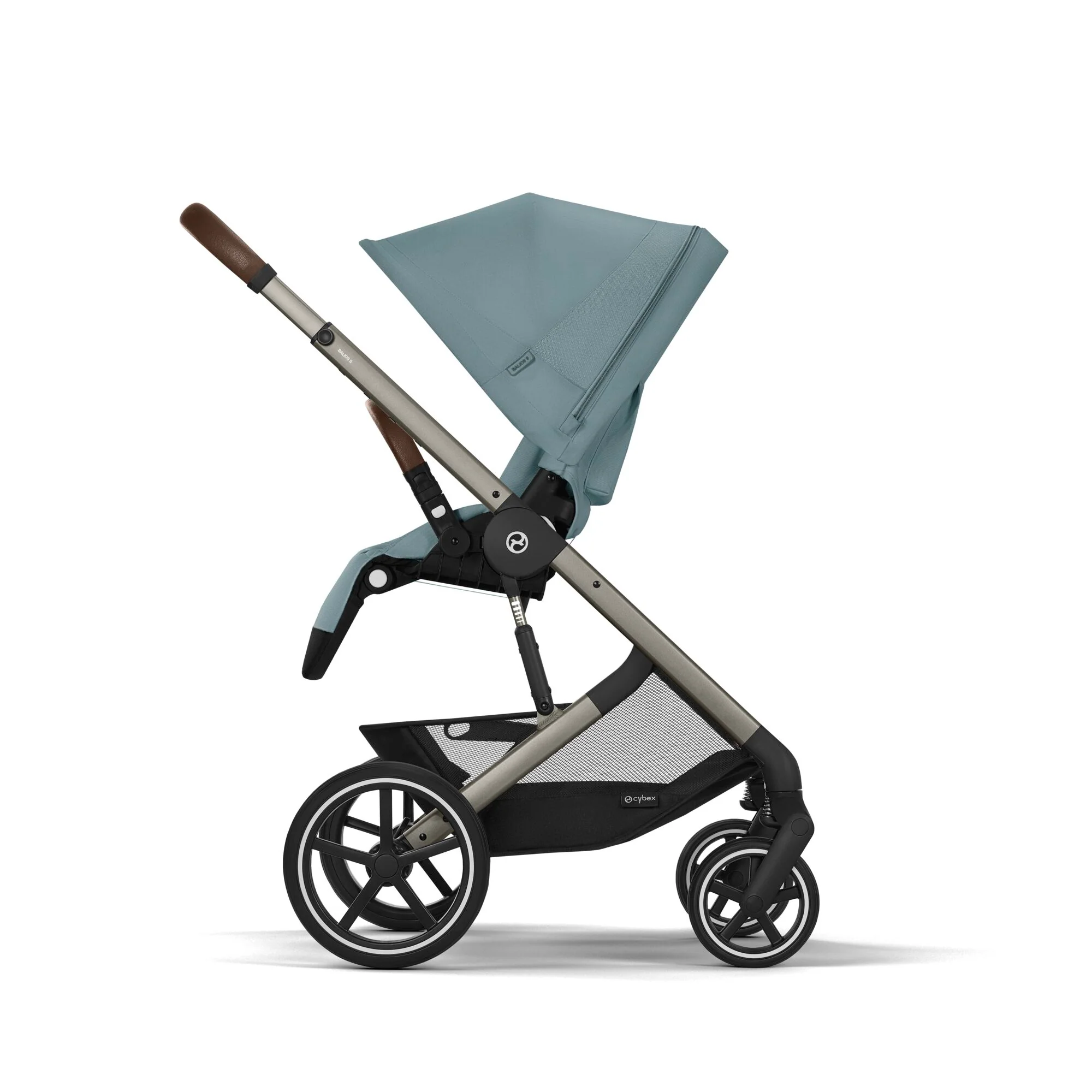 עגלת תינוק משולבת - טיולון ועריסה Balios TS5 בצבע Stormy Blue, עם סל-קל Cloud G - Image 10