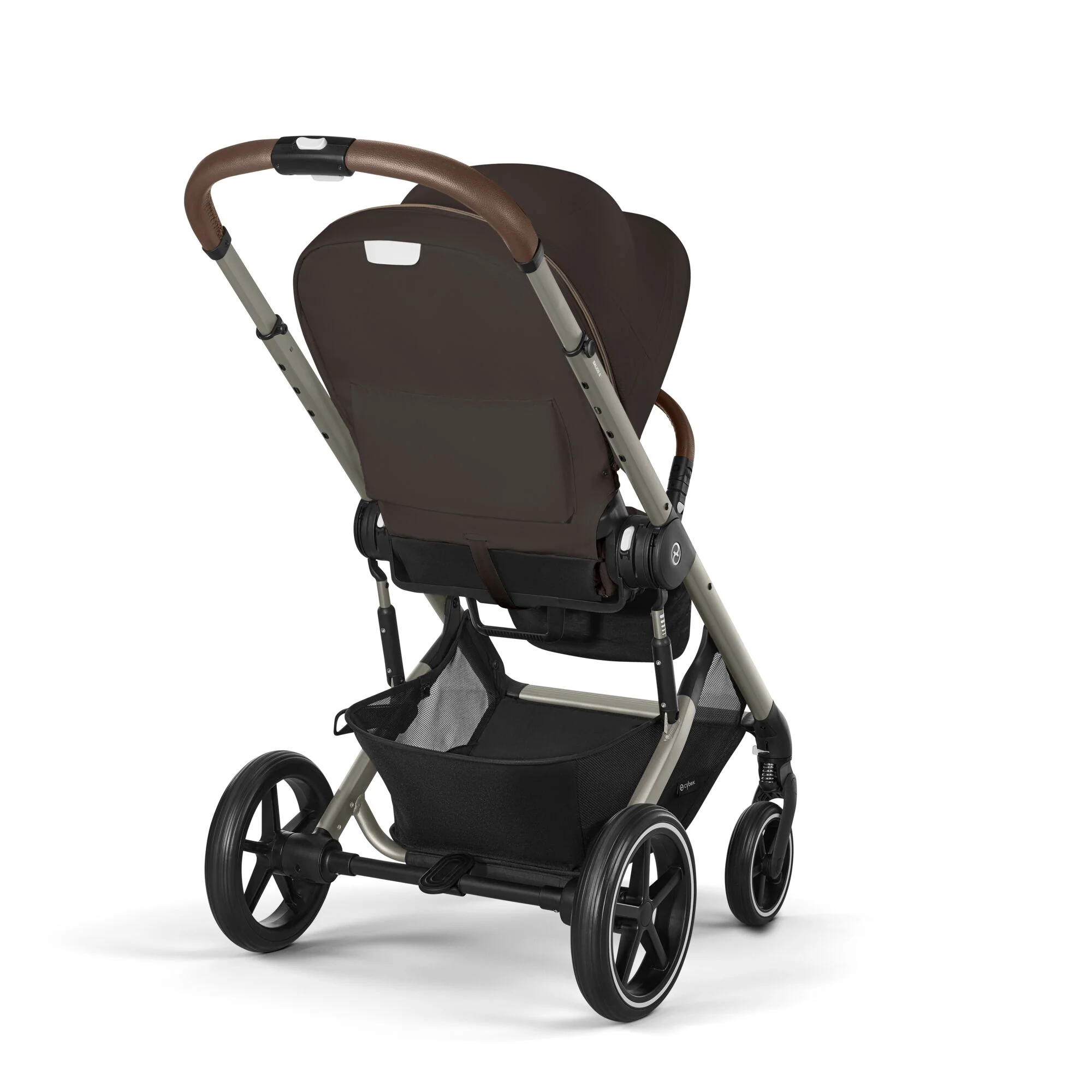 עגלת תינוק משולבת - טיולון ועריסה Balios TS5 בצבע Chocolate Brown , עם סל-קל Cloud G - Image 6