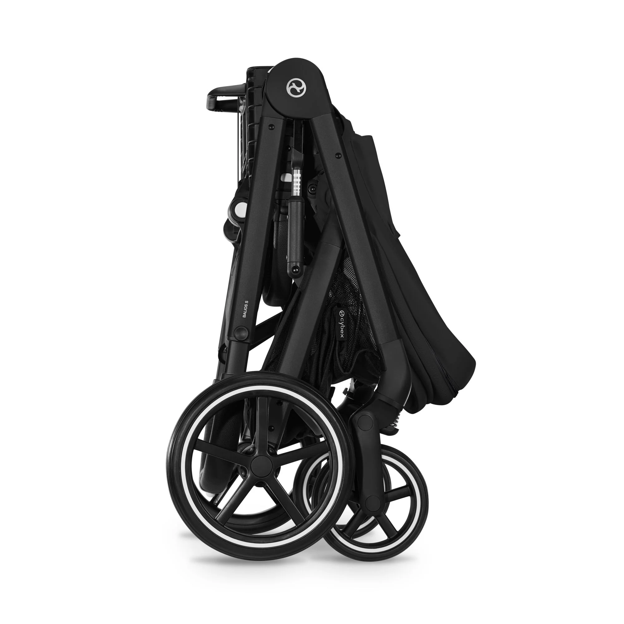 עגלת תינוק משולבת - טיולון ועריסה Balios TS5 בצבע Moon Black , עם סל-קל Cloud G - Image 10