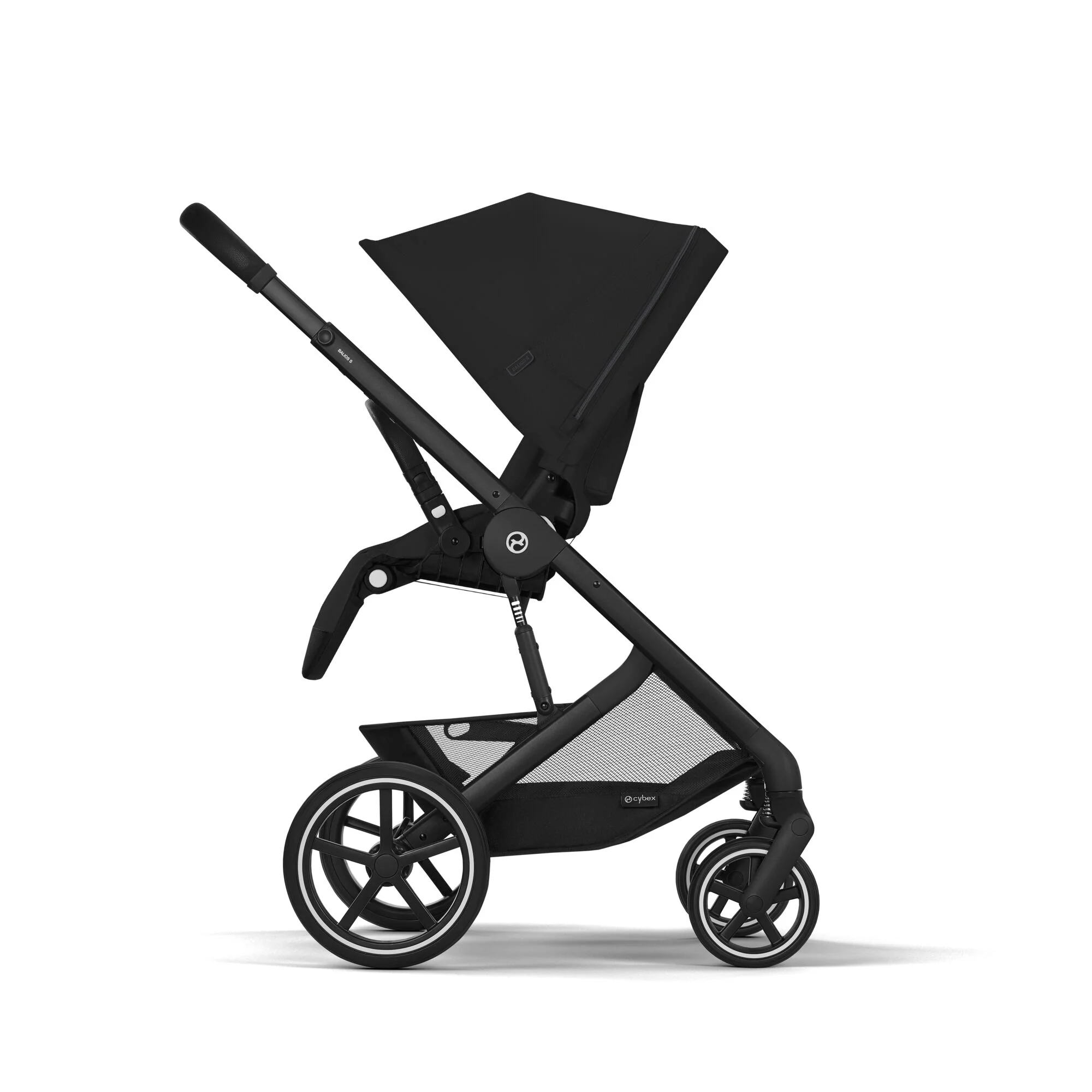 עגלת תינוק משולבת - טיולון ועריסה Balios TS5 בצבע Moon Black , עם סל-קל Cloud G - Image 11