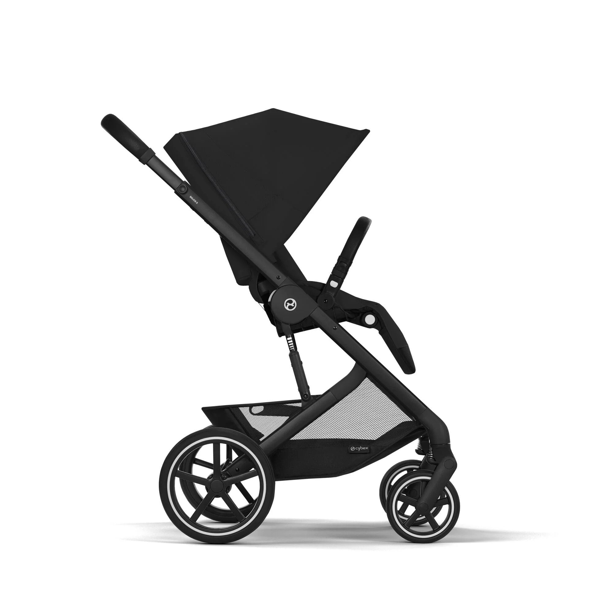 עגלת תינוק משולבת - טיולון ועריסה Balios TS5 בצבע Moon Black , עם סל-קל Cloud G - Image 12