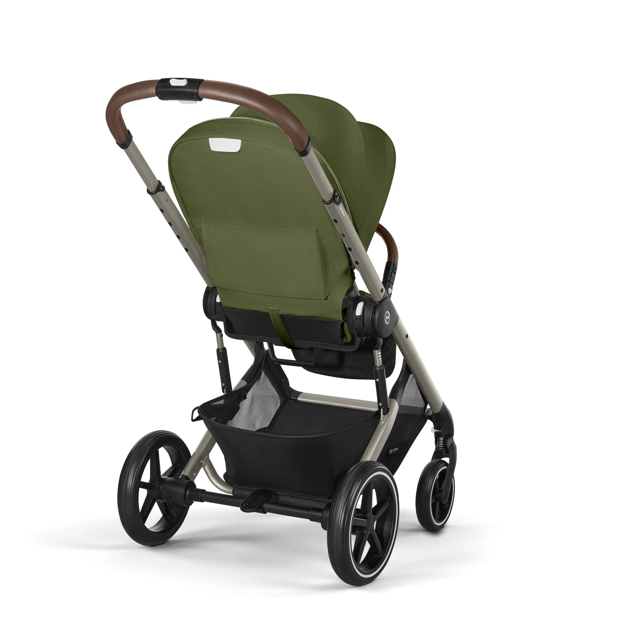 עגלת תינוק משולבת - טיולון ועריסה Balios TS5 בצבע Moss Green , עם סל-קל Cloud G - Image 6