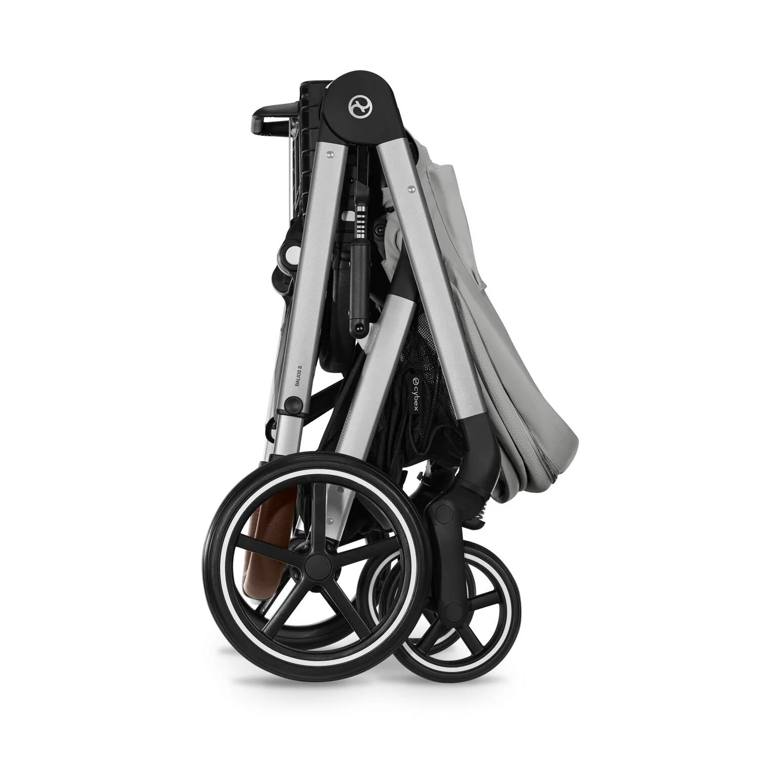 עגלת תינוק משולבת - טיולון ועריסה Balios TS5 בצבע Stone Grey , עם סלקל Cloud G - Image 3