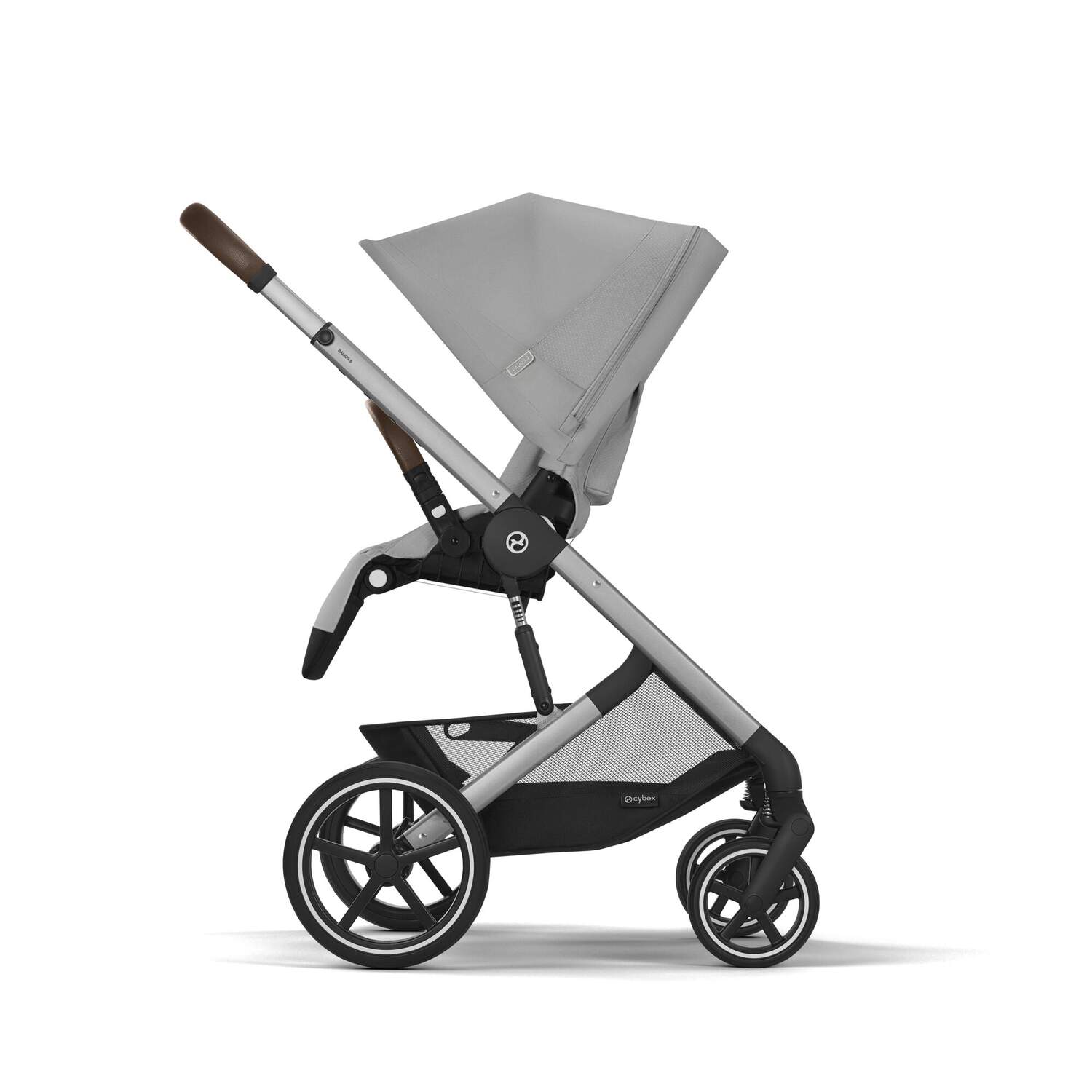 עגלת תינוק משולבת - טיולון ועריסה Balios TS5 בצבע Stone Grey , עם סלקל Cloud G - Image 5