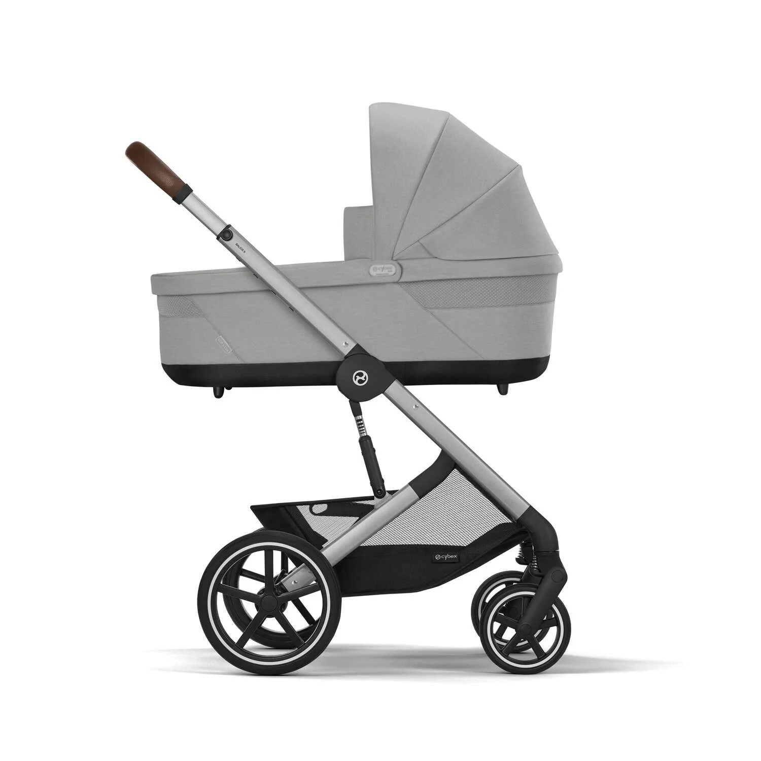 עגלת תינוק משולבת - טיולון ועריסה Balios TS5 בצבע Stone Grey , עם סלקל Cloud G - Image 7