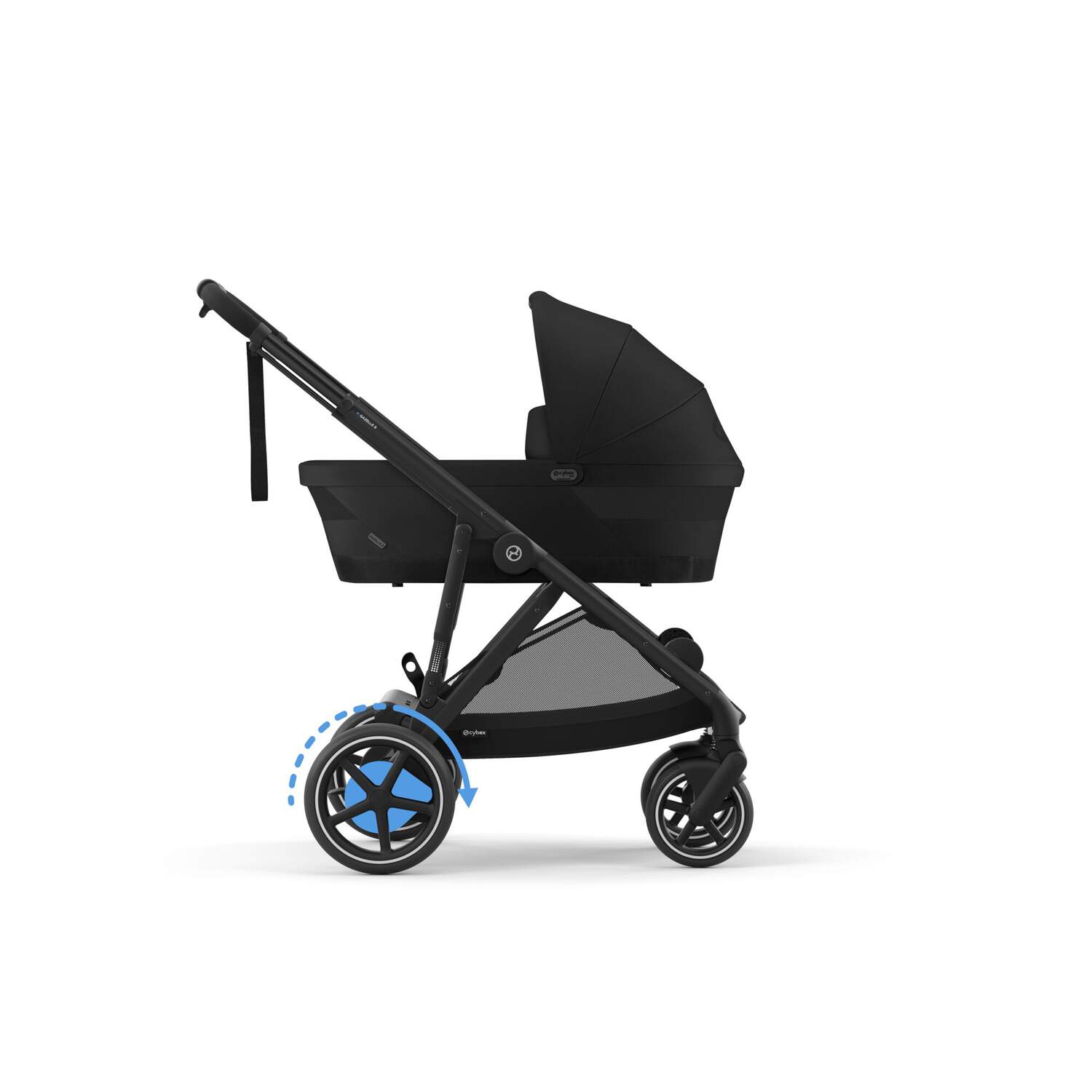 עגלת תינוק חשמלית לתאומים / אחים e-Gazelle S2 שחור Moon Black - Image 10