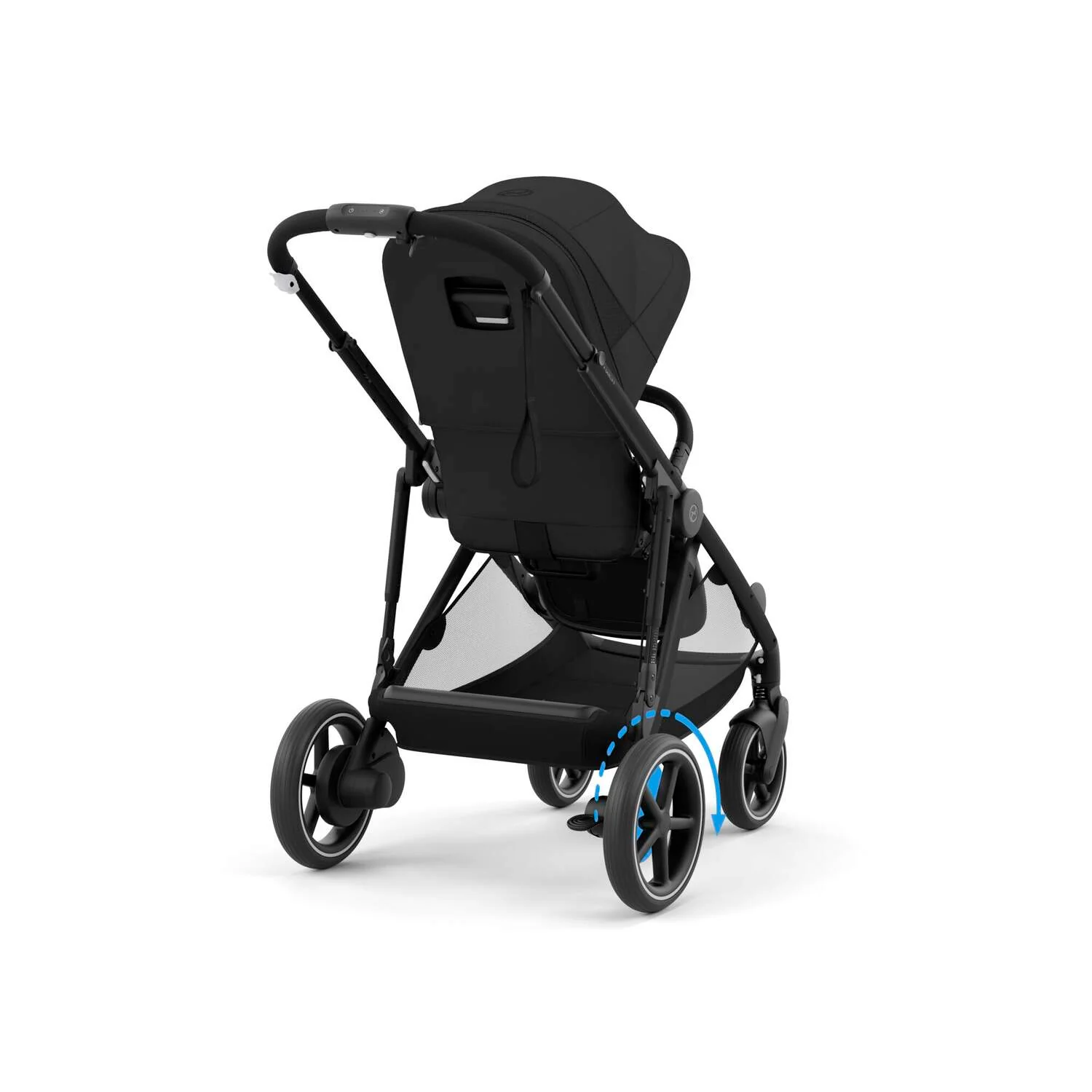 עגלת תינוק חשמלית לתאומים / אחים e-Gazelle S2 שחור Moon Black - Image 5
