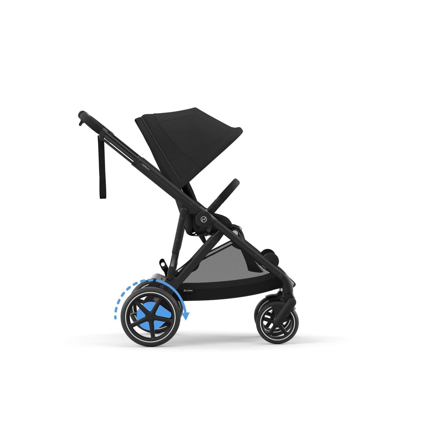 עגלת תינוק חשמלית לתאומים / אחים e-Gazelle S2 שחור Moon Black - Image 7