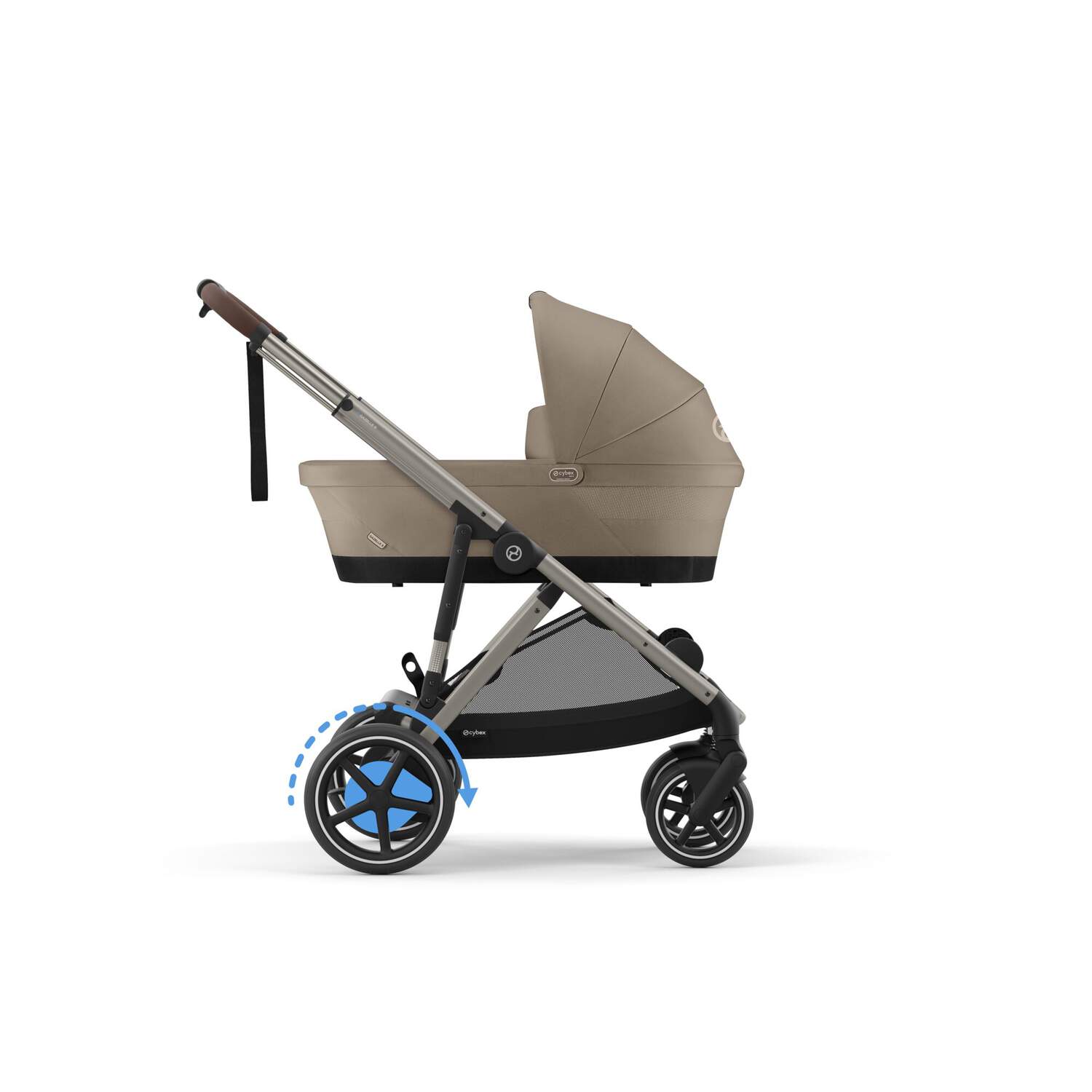 עגלת תינוק חשמלית לתאומים / אחים e-Gazelle S2 בז' Almond Beige - Image 10