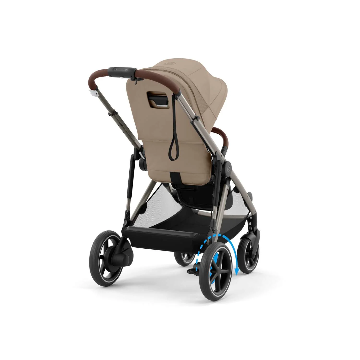 עגלת תינוק חשמלית לתאומים / אחים e-Gazelle S2 בז' Almond Beige - Image 5