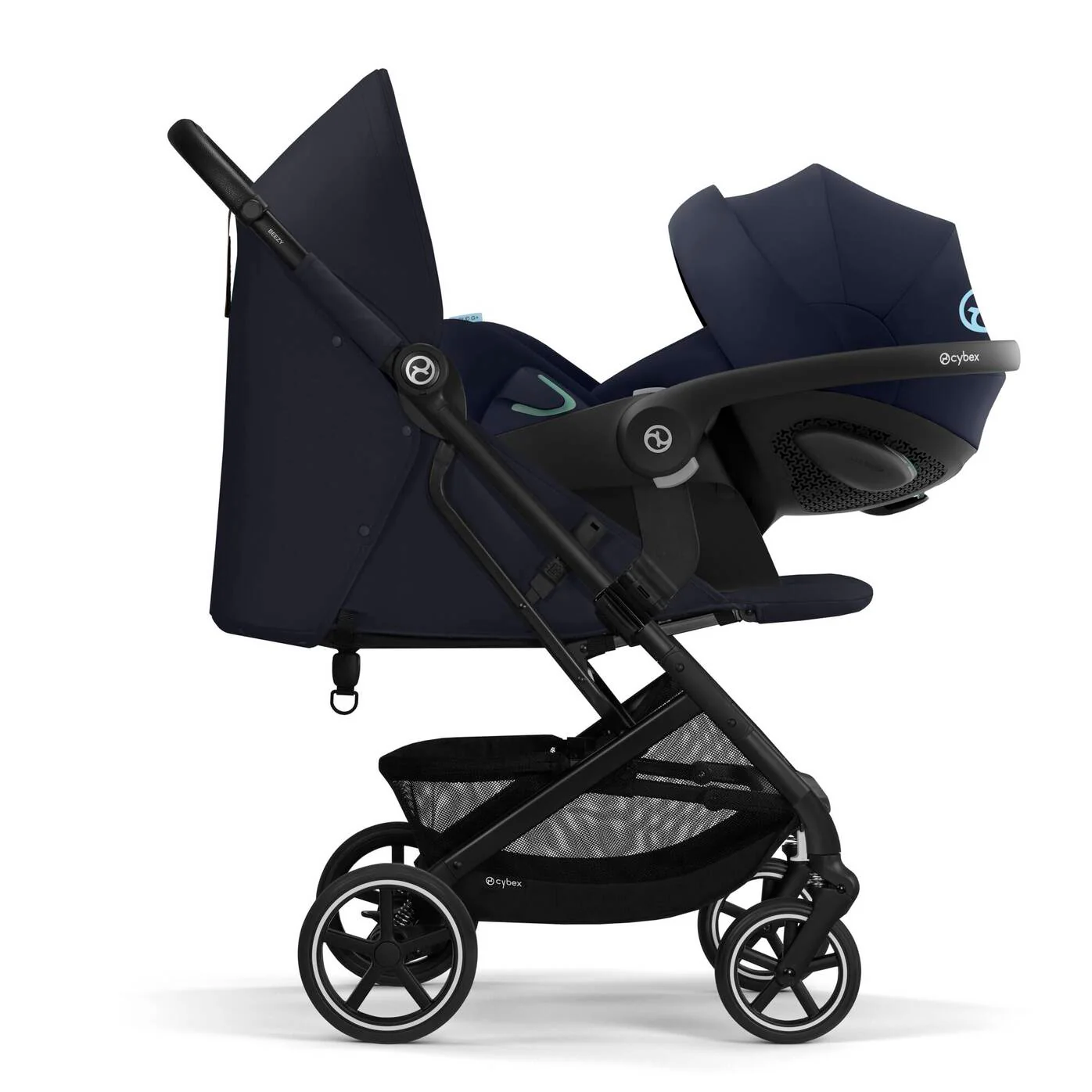 עגלת טיולון Beezy כחול Navy Blue - Image 5