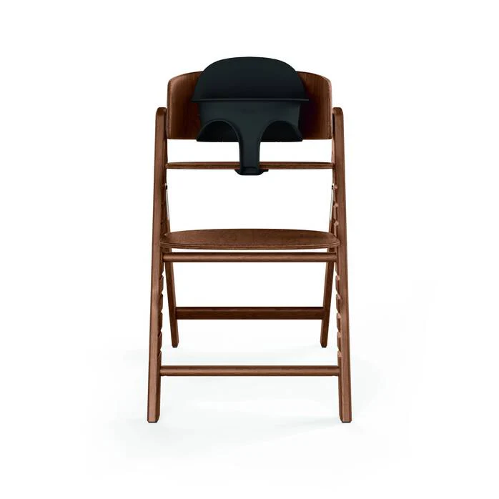 כיסא לתינוק Click & Fold 3-in-1 עם מגש, מושב תינוק ורתמת רצועות עץ טבעי אגוז - Image 14