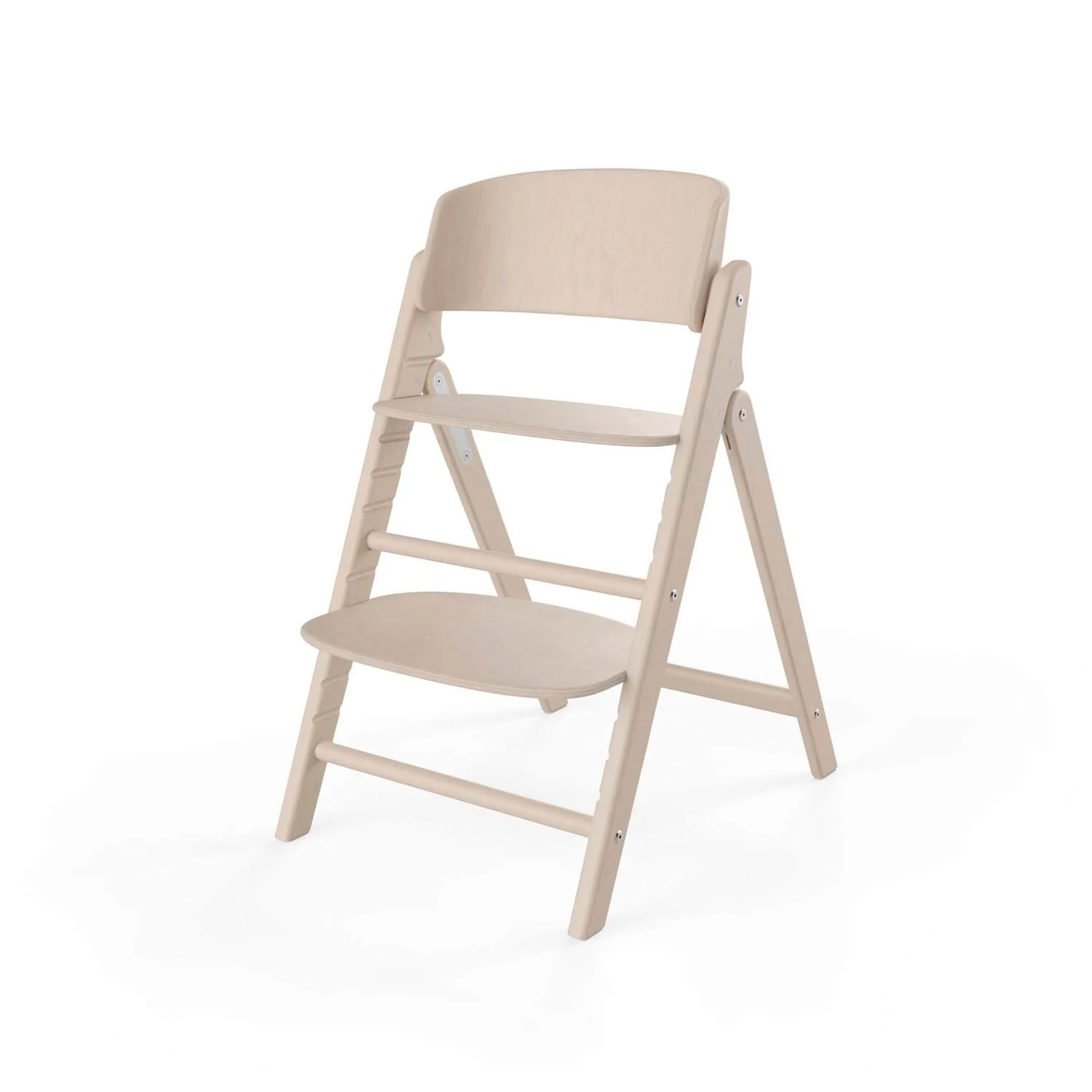 כיסא לתינוק Click & Fold 3-in-1  עם מגש, מושב תינוק ורתמת רצועות עץ טבעי בהיר - Image 5