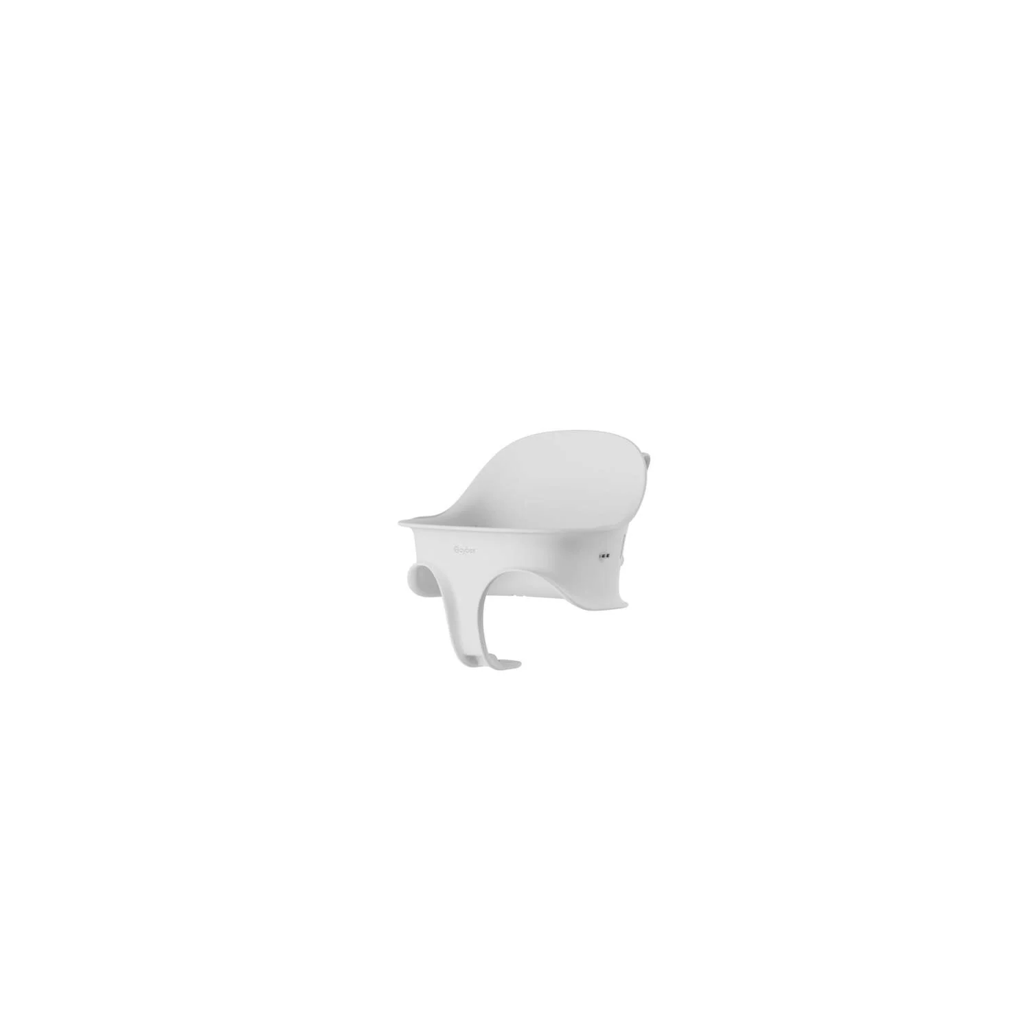 כיסא לתינוק Click & Fold 3-in-1 עם מגש, מושב תינוק ורתמת רצועות עץ טבעי בצבע לבן - Image 4
