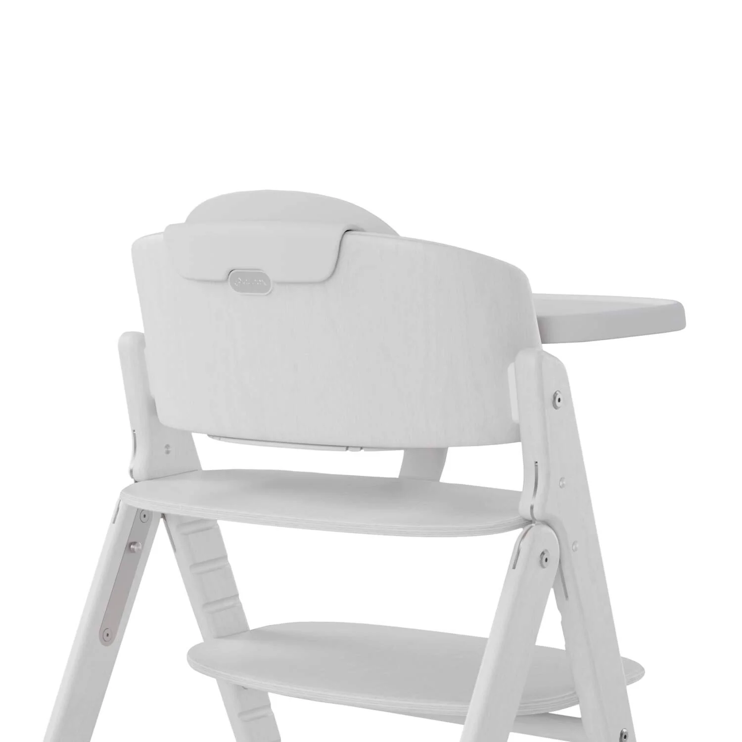 כיסא לתינוק Click & Fold 3-in-1 עם מגש, מושב תינוק ורתמת רצועות עץ טבעי בצבע לבן - Image 8