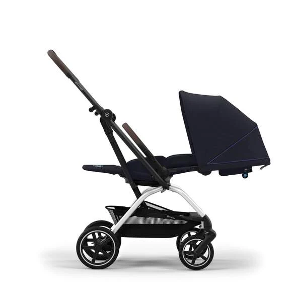 עגלת טיולון Eezy S Twist +2 כחול dark blue שלדה כסופה - Image 4