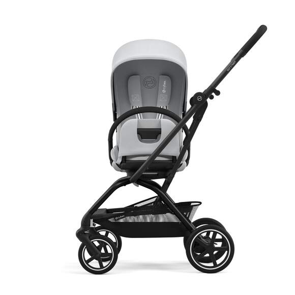 עגלת טיולון Eezy S Twist +2 אפור Fog Grey שלדה שחורה - Image 4