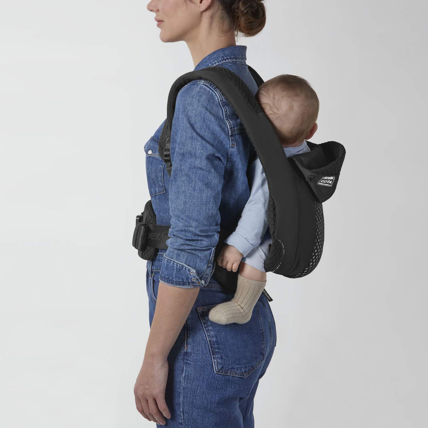 מנשא לתינוק Coya Urban Black שחור - Image 3