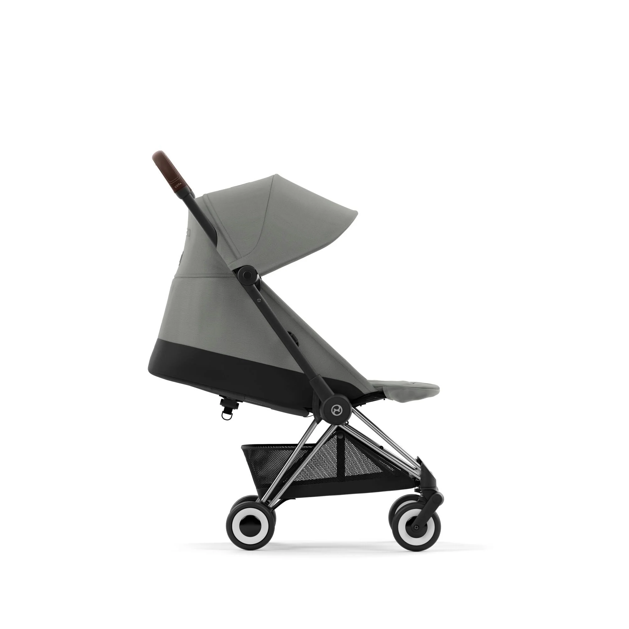 עגלת תינוק Coya כרום חום Mirage Grey - Image 5