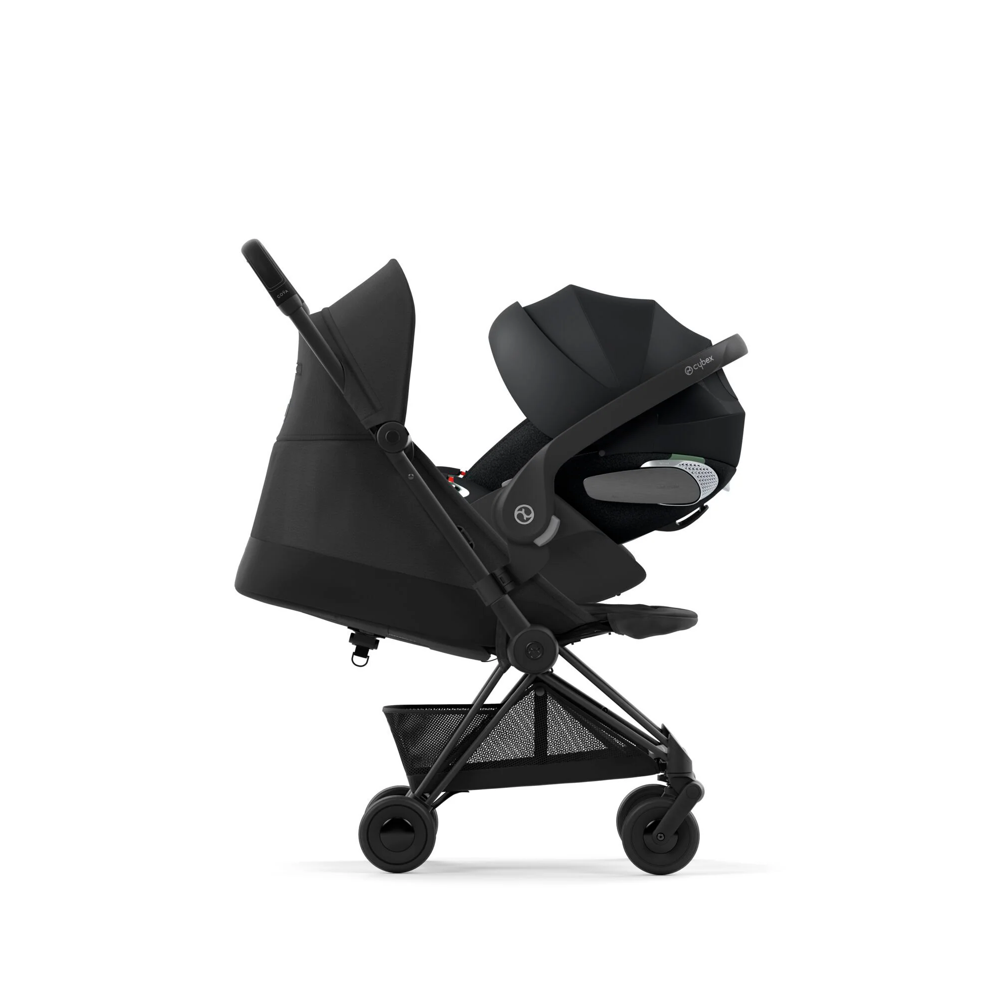 עגלת תינוק Coya שחור מט sepia black - Image 6