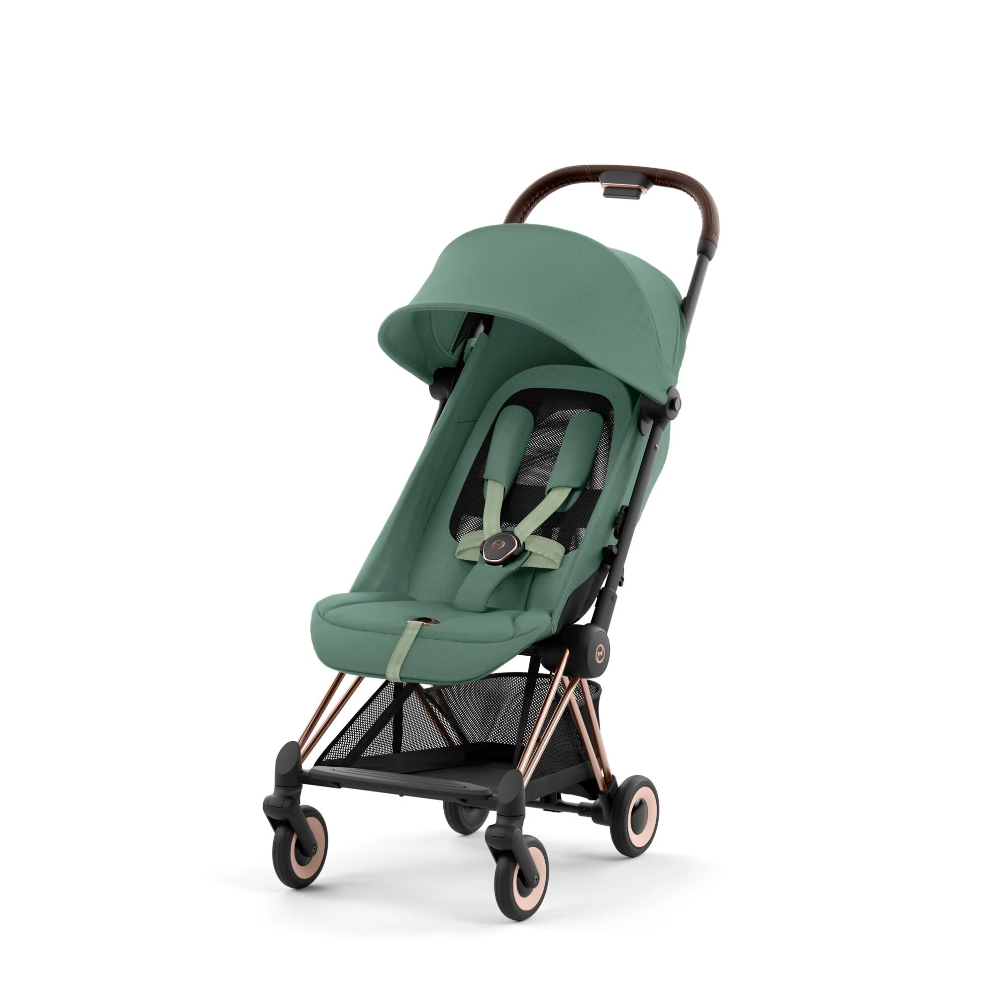 עגלת תינוק Coya רוזגולד Leaf Green - Image 4