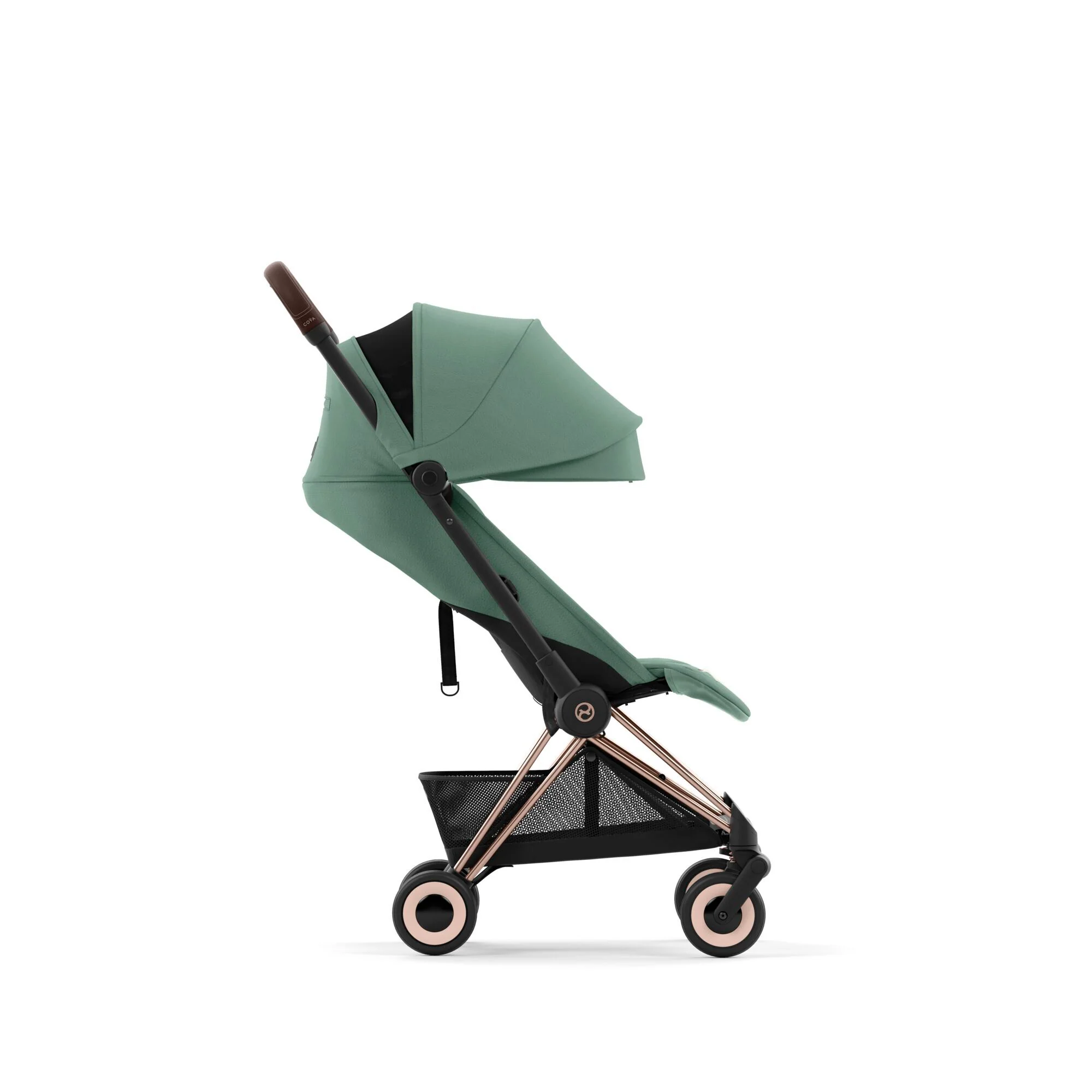 עגלת תינוק Coya רוזגולד Leaf Green - Image 5
