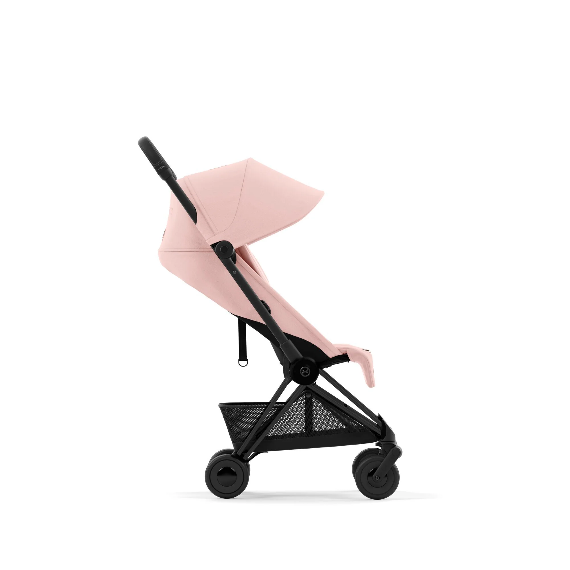 עגלת תינוק Coya שחור מט Peach Pink - Image 4