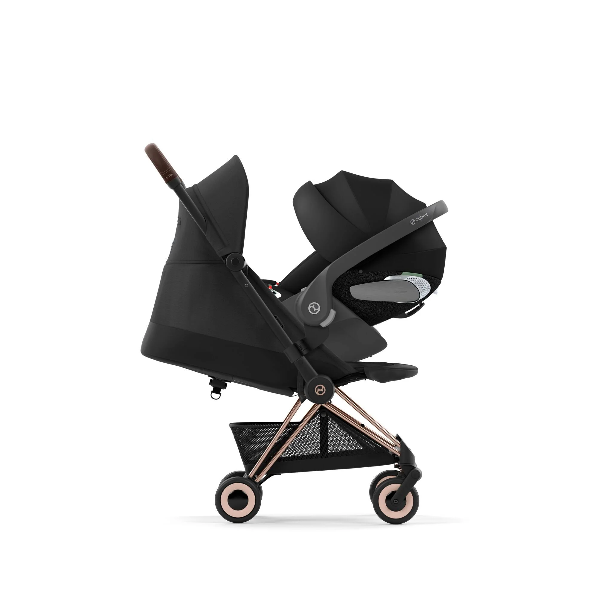 עגלת תינוק Coya רוזגולד sepia black - Image 5