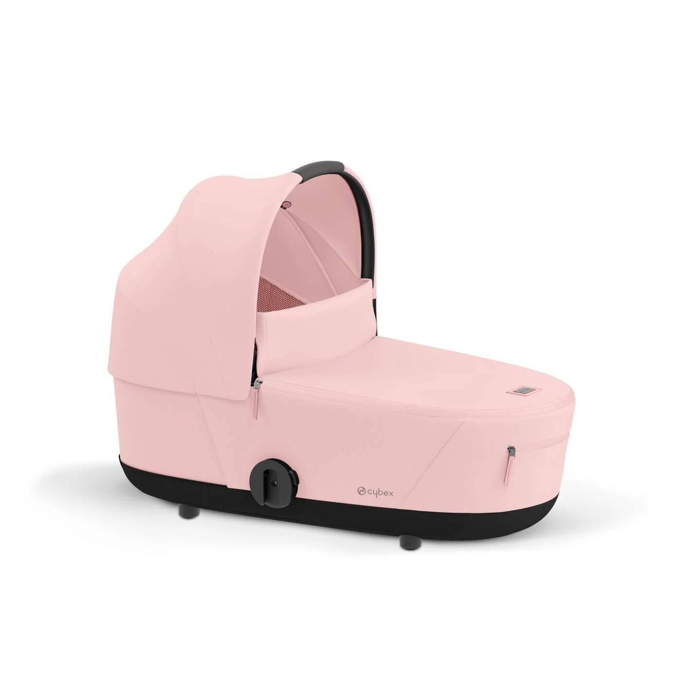עגלת תינוק Mios 3 Peach Pink עם שלדה כרום שחור - Image 5