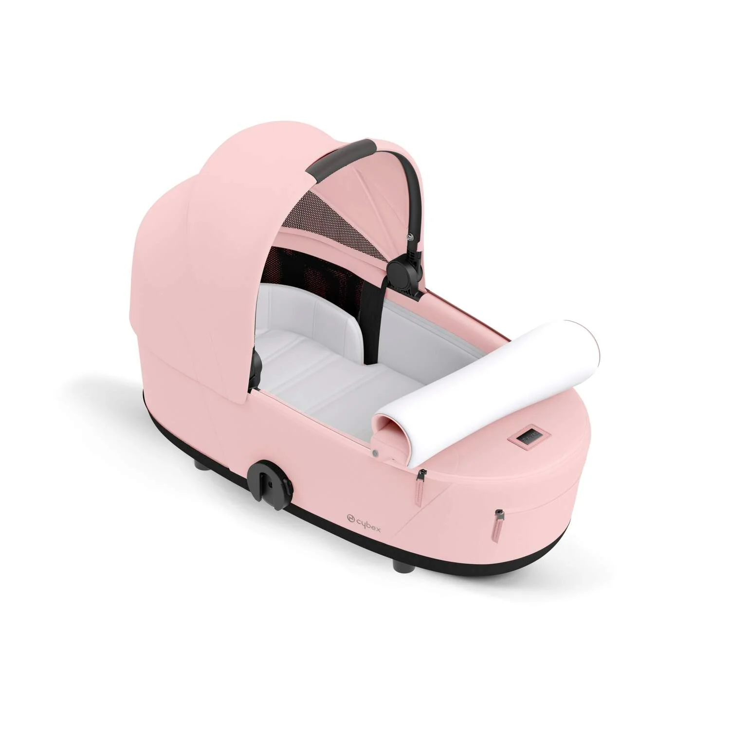 עגלת תינוק Mios 3 Peach Pink עם שלדה כרום שחור - Image 6
