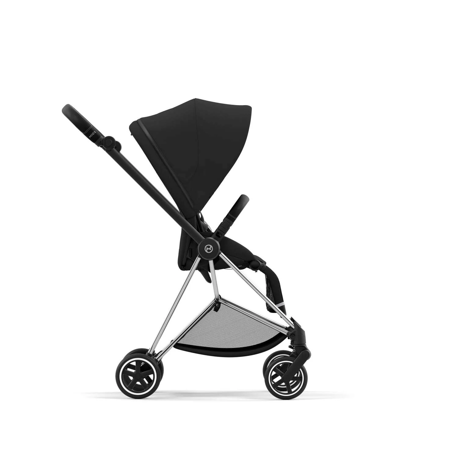עגלת תינוק Mios 3 Sepia Black עם שלדה כרום שחור - Image 3
