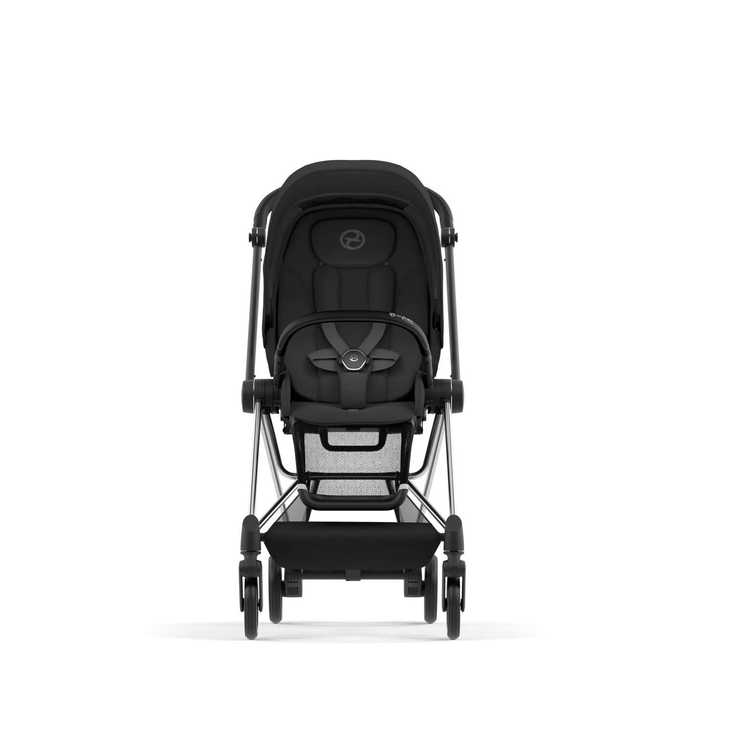 עגלת תינוק Mios 3 Sepia Black עם שלדה כרום שחור - Image 4