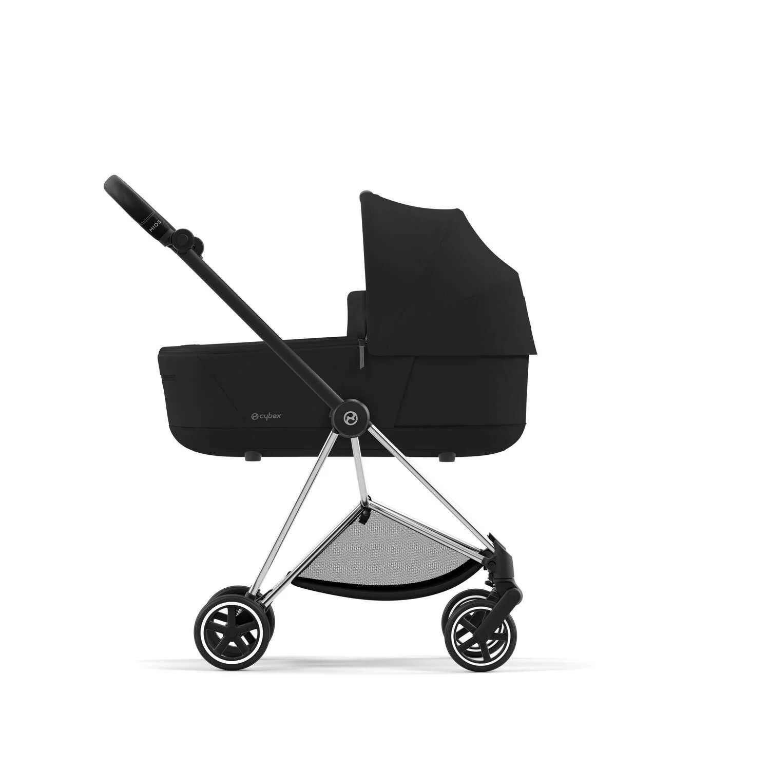 עגלת תינוק Mios 3 Sepia Black עם שלדה כרום שחור - Image 5