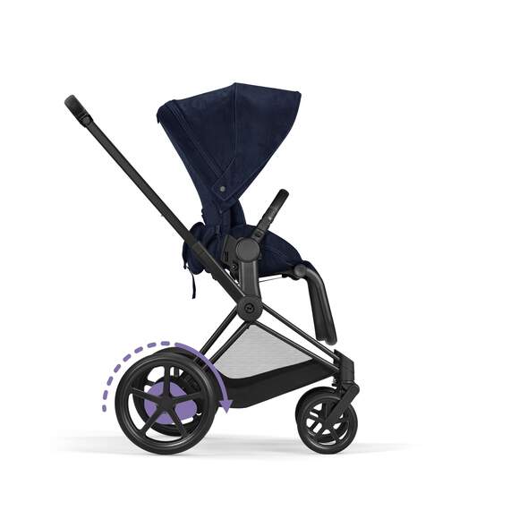 עגלת תינוק Priam 4 Capsule Luxury Rebellious Denim Blue - Image 7