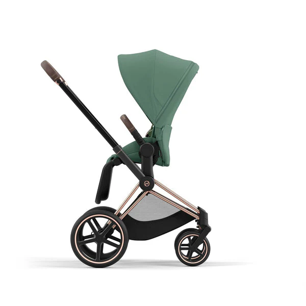 עגלת תינוק Priam 4 Leaf Green עם שלדה רוזגולד - Image 2
