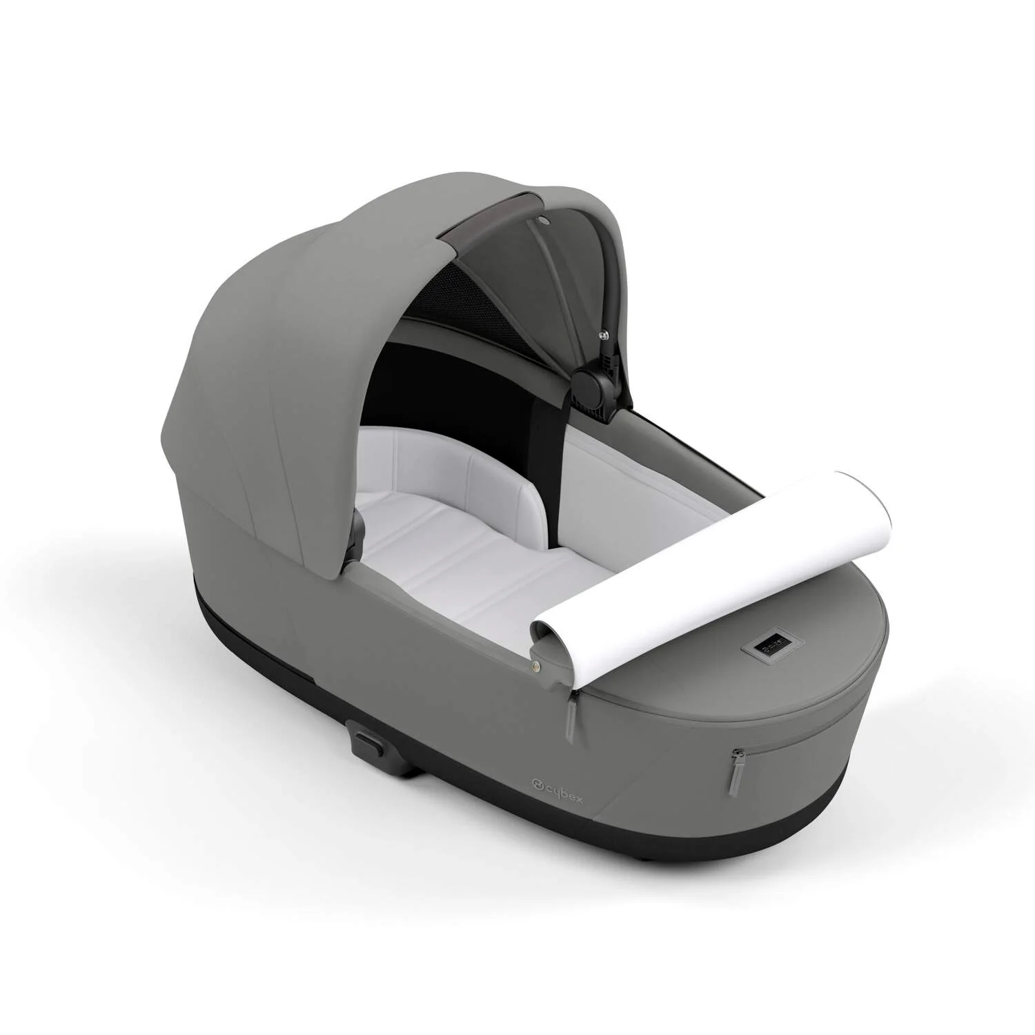 עגלת תינוק Priam 4 Mirage Grey עם שלדה כרום שחור - Image 5
