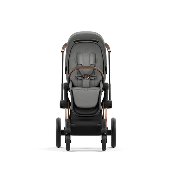 עגלת תינוק Priam 4 Mirage Grey עם שלדה רוזגולד - Image 5