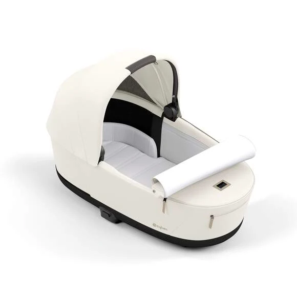 עגלת תינוק Priam 4 Off White עם שלדה שחור מט - Image 6