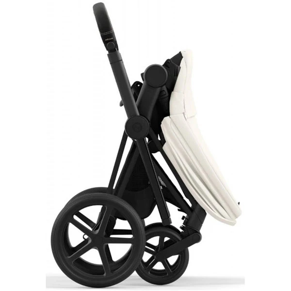 עגלת תינוק Priam 4 Off White עם שלדה שחור מט - Image 8