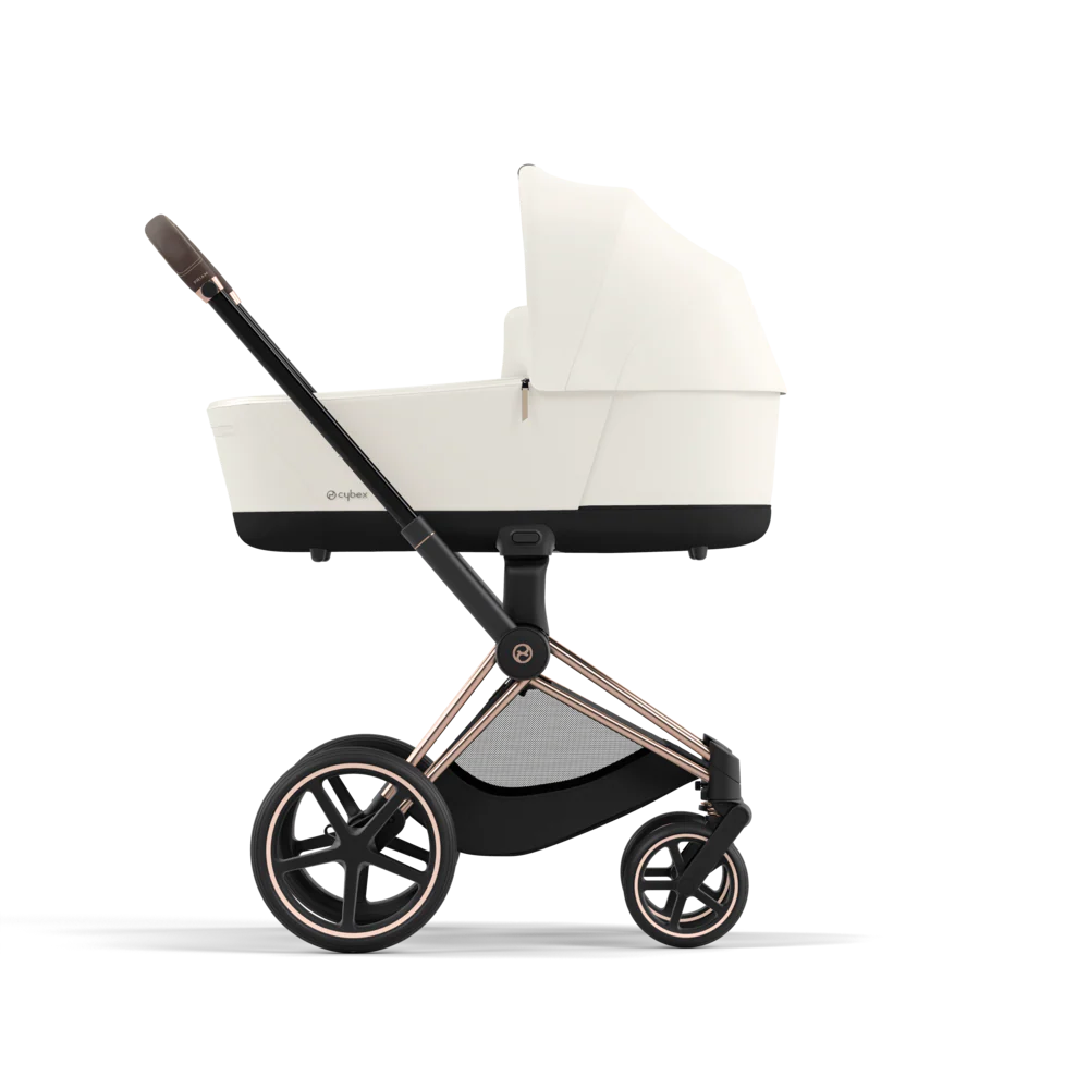 עגלת תינוק Priam 4 Off White עם שלדה רוזגולד - Image 3