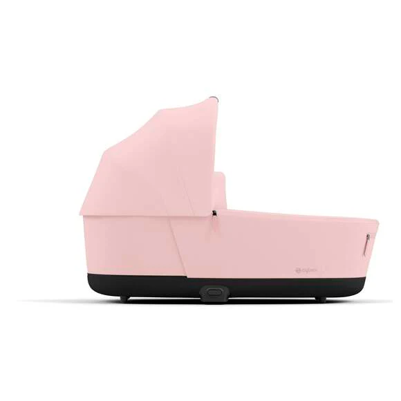 עגלת תינוק Priam 4 Peach Pink עם שלדה שחור מט - Image 7