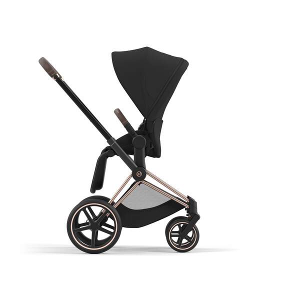 עגלת תינוק Priam 4 Sepia Black עם שלדה רוזגולד - Image 2