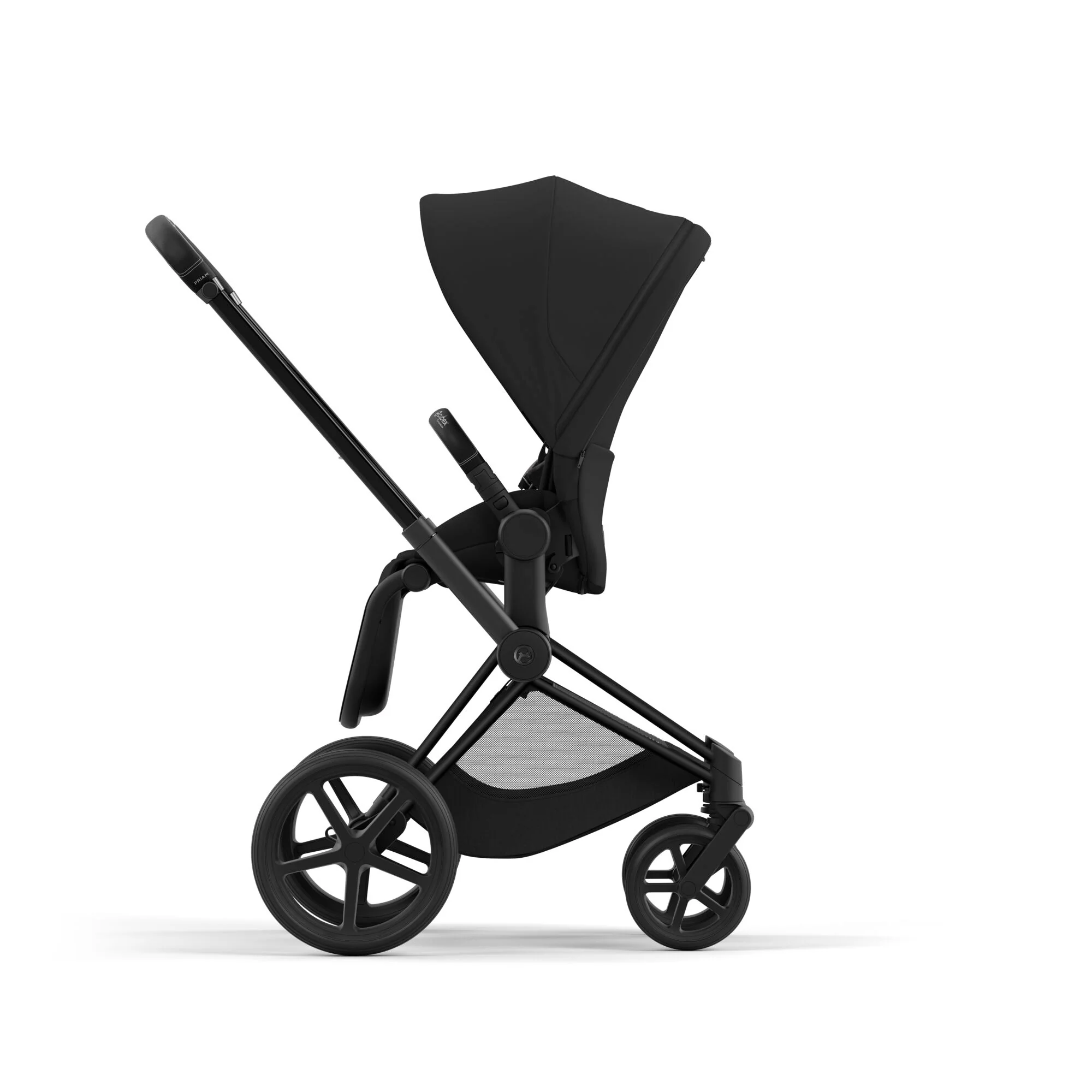 עגלת תינוק Priam 4 Sepia Black עם שלדה שחור מט - Image 2