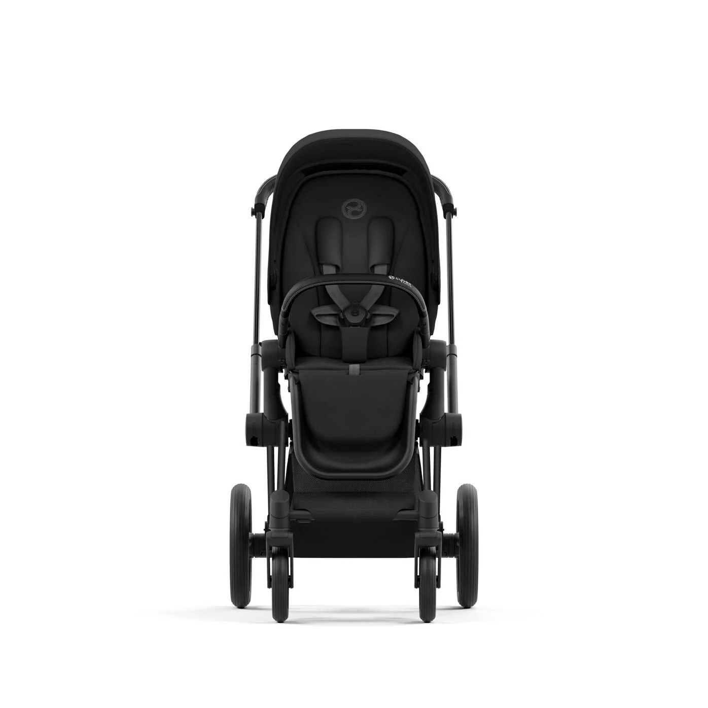 עגלת תינוק Priam 4 Sepia Black עם שלדה שחור מט - Image 4