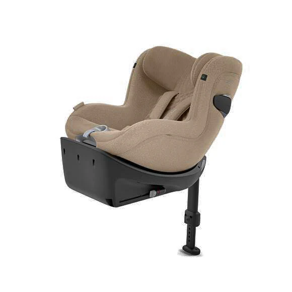 כסא בטיחות Sirona Ti עם SensorSafe כולל בסיס קבוע לרכב בצבע בז' Cozy Beige PLUS