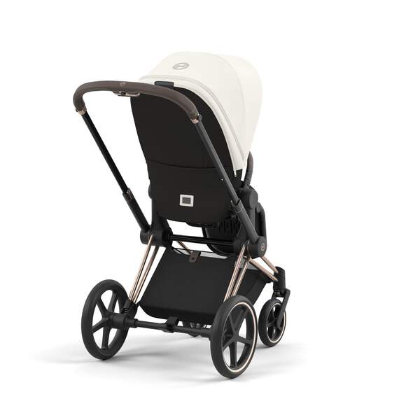 e-Priam עגלת תינוק חשמלית Off White רוזגולד - Image 4