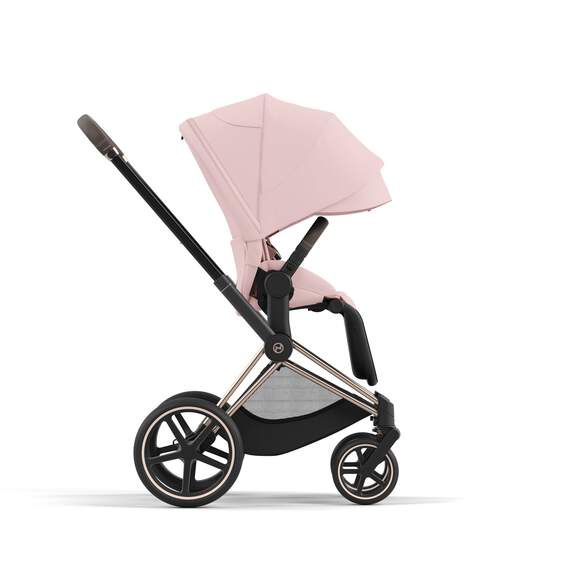 e-Priam עגלת תינוק חשמלית Peach Pink רוזגולד - Image 4