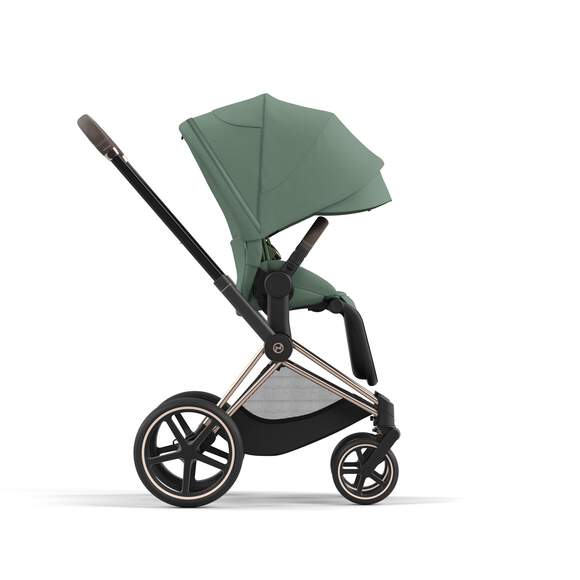 e-Priam עגלת תינוק חשמלית Leaf Green רוזגולד - Image 4
